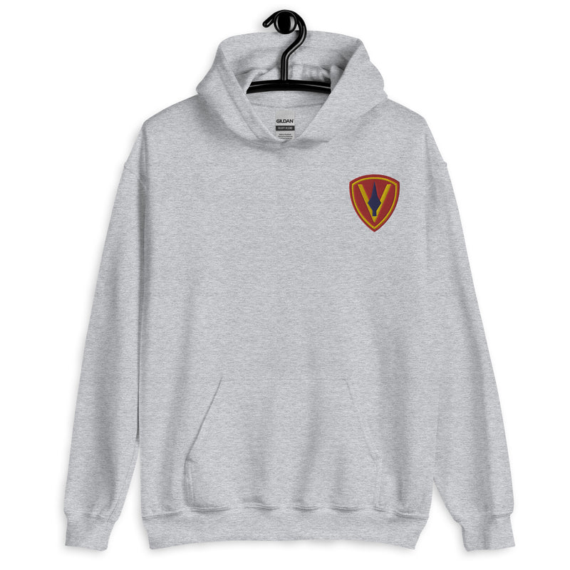 5th Marine Division Hoodie - Sport Grey