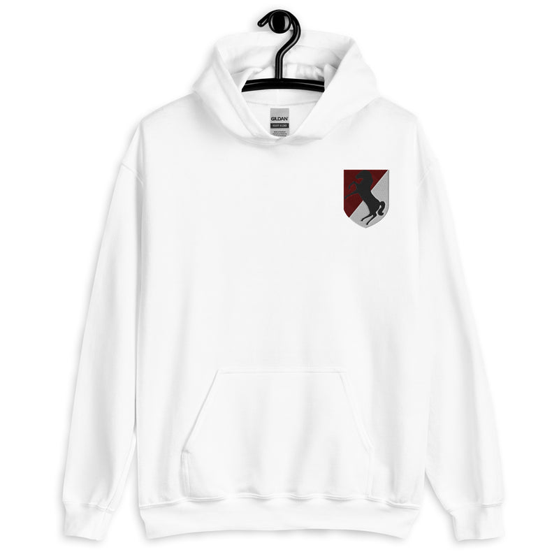 11th Armored Cavalry Regiment Hoodie - White