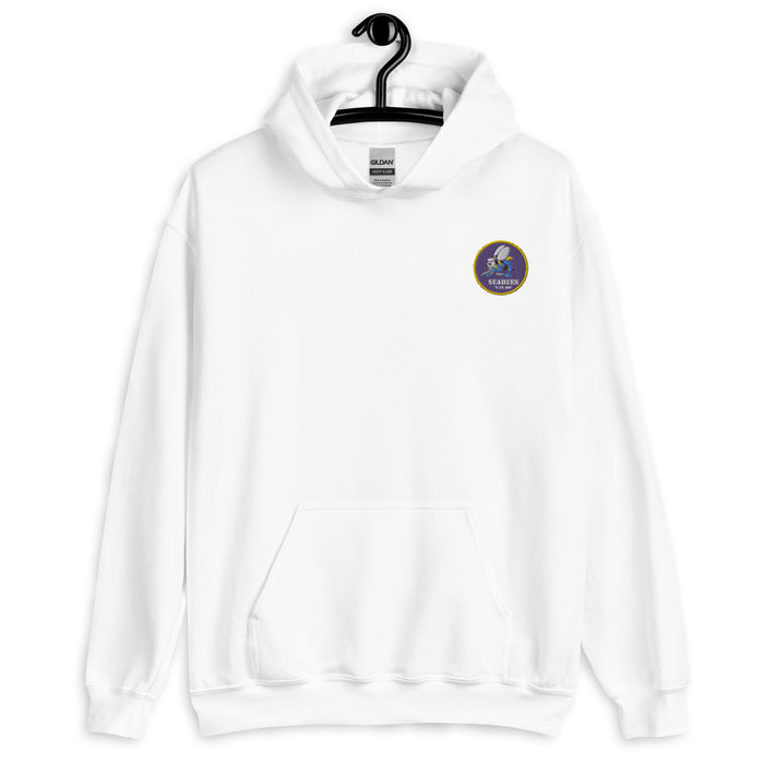 Navy Seabees Hoodie - White