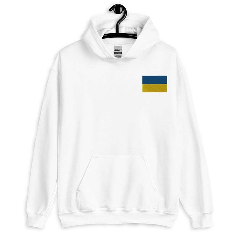 Ukrainian Flag Hoodie - White