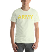 United States Army Men's T-Shirt Yellow Lettering - Citron