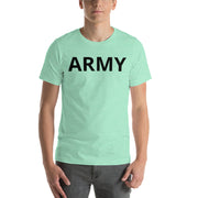 United States Army Men's T-Shirt with Black Lettering - Heather Mint