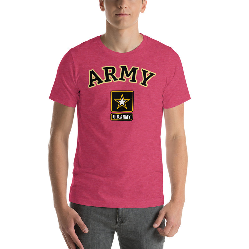 US ARMY Arched T-Shirt - Heather Raspberry