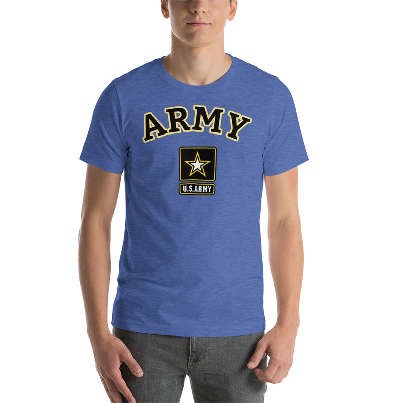 US ARMY Arched T-Shirt - Heather True Royal