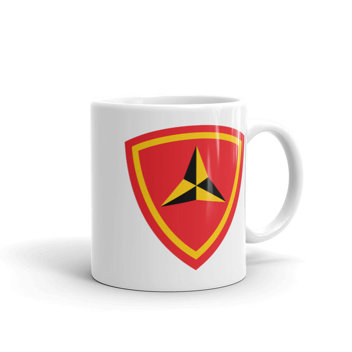 White Glossy Mug - 3rd Marine Division