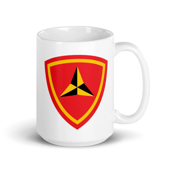 White Glossy Mug - 3rd Marine Division